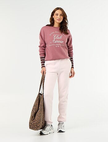 Sweat-shirt imprimé à manches longues