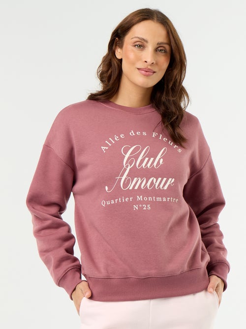 Sweat-shirt imprimé à manches longues - Kiabi Sweat-shirt imprimé à manches longues - Kiabi