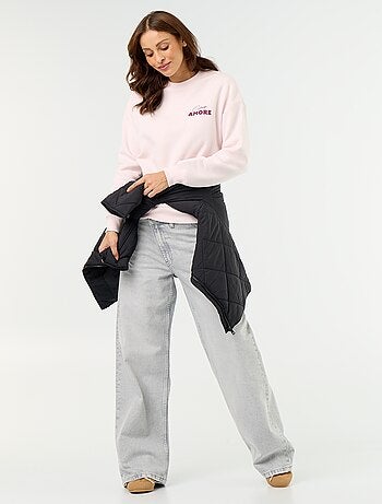 Sweat-shirt imprimé à manches longues