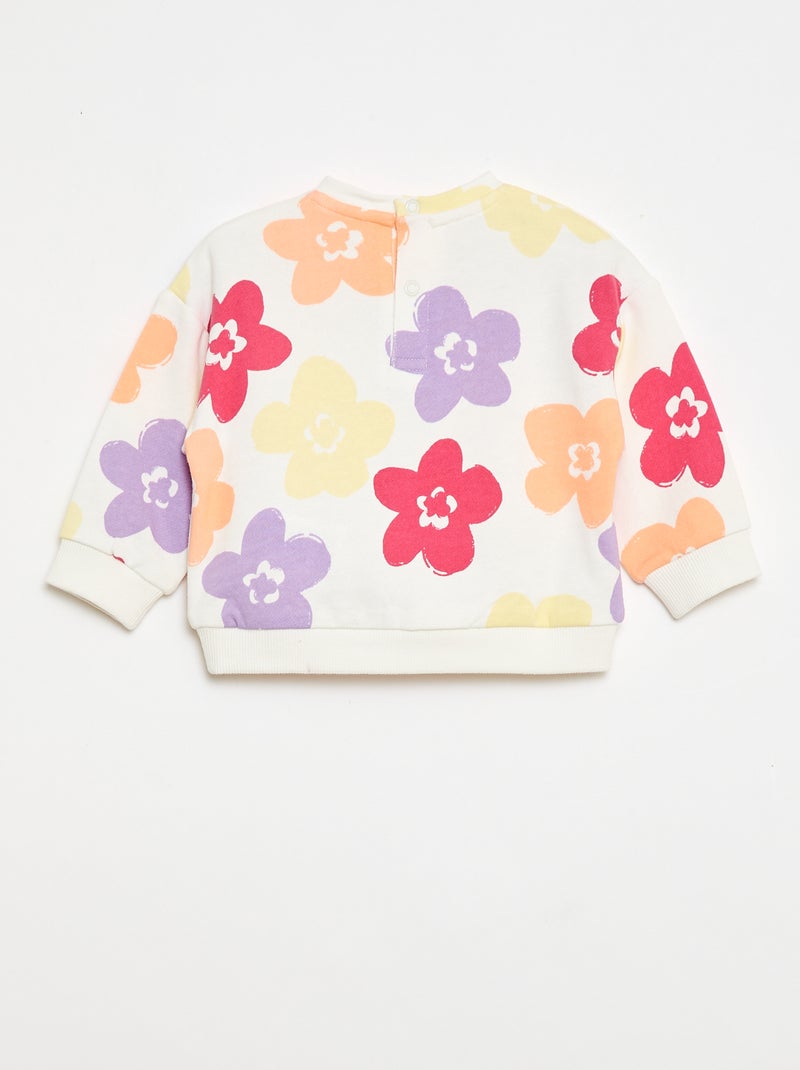 Sweat-shirt imprimé Beige - Kiabi