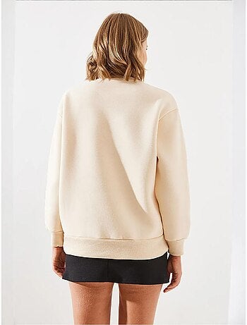 Sweat-shirt imprimé rochelle en polaire triple fil mbhs lucci