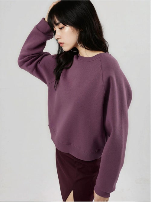 Sweat-shirt tricoté à col rond et manches longues avec détails élastiques busem - Kiabi Sweat-shirt tricoté à col rond et manches longues avec détails élastiques busem - Kiabi