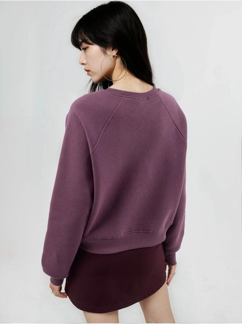 Sweat-shirt tricoté à col rond et manches longues avec détails élastiques busem - Kiabi Sweat-shirt tricoté à col rond et manches longues avec détails élastiques busem - Kiabi