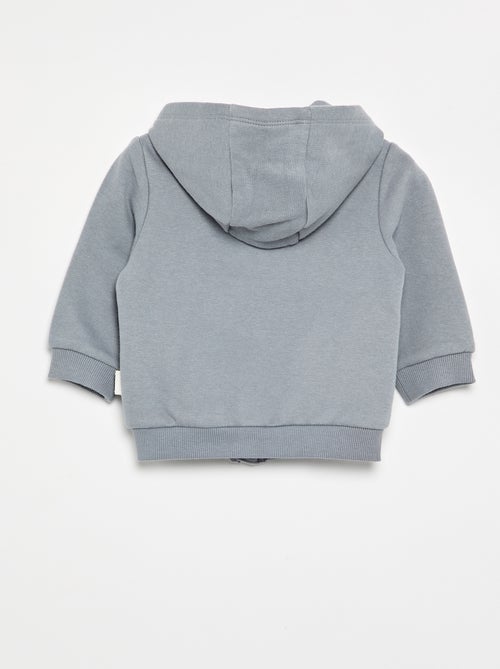 Sweat-shirt zippé à capuche - Kiabi