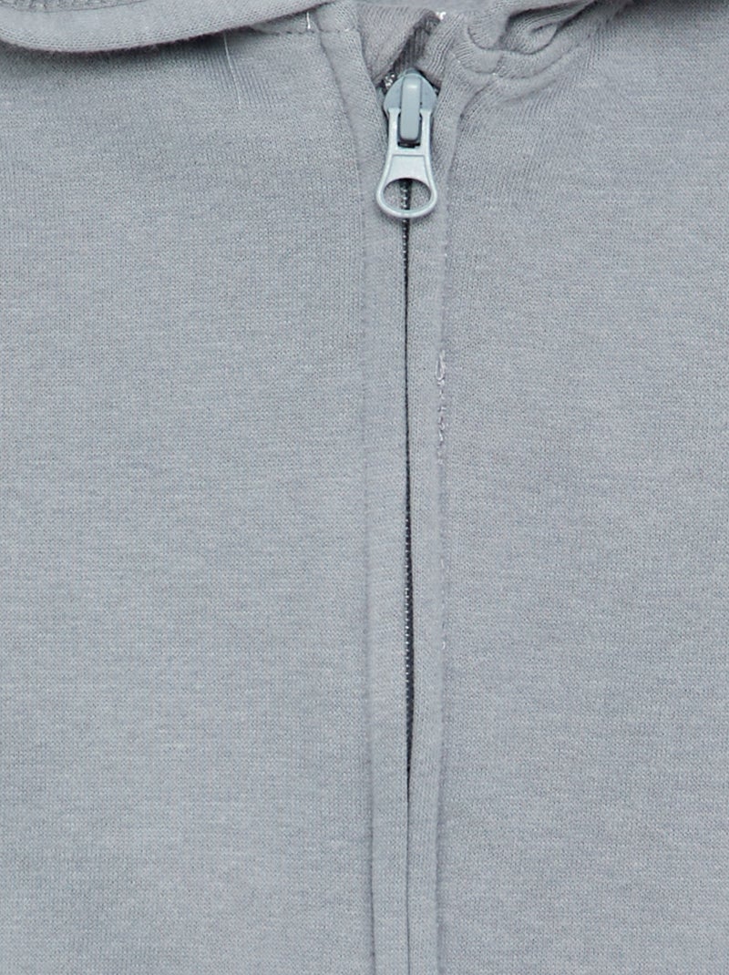 Sweat-shirt zippé à capuche Bleu - Kiabi