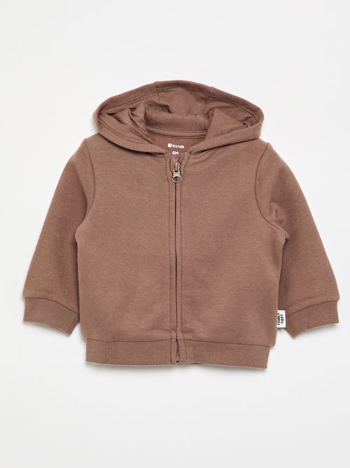 Sweat-shirt zippé à capuche - Kiabi