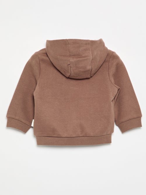 Sweat-shirt zippé à capuche - Kiabi