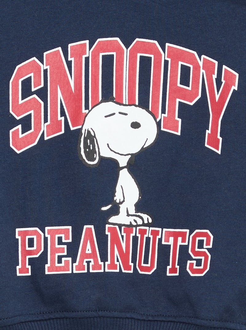Sweat 'Snoopy' à col rond Bleu - Kiabi