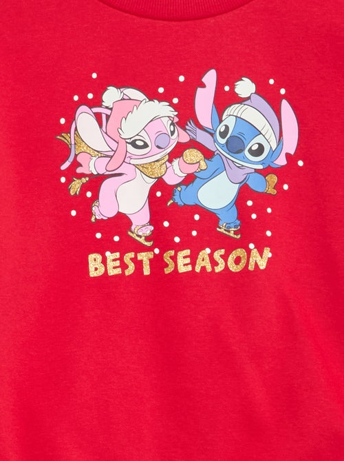 Sweat 'Stitch' 'Disney' avec volants aux manches - Kiabi