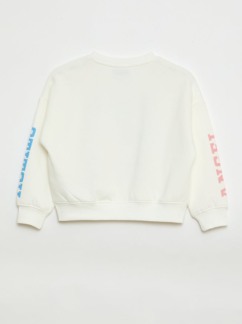 Sweat 'Stitch' 'Disney' Blanc - Kiabi
