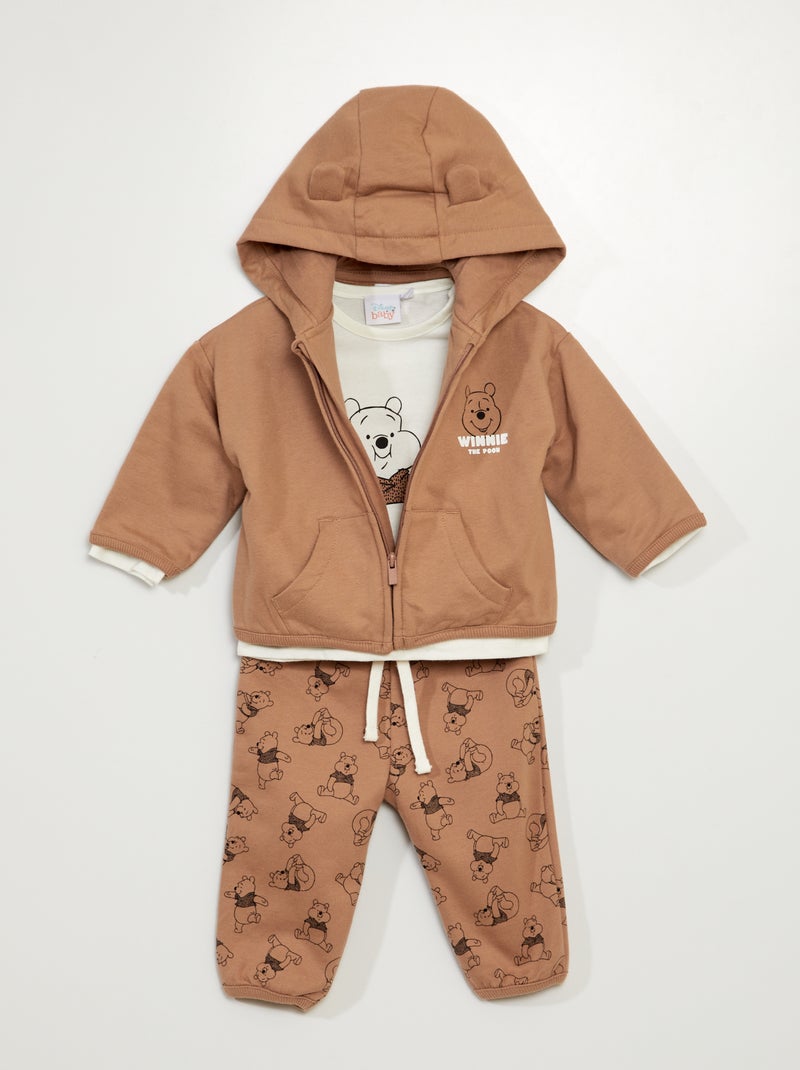 Sweat + t-shirt + jogging 'Winnie' 'Disney' - 3 pièces Beige - Kiabi