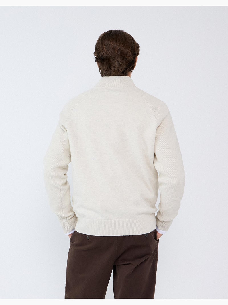 Sweat tricoté, mo fashion Beige - Kiabi