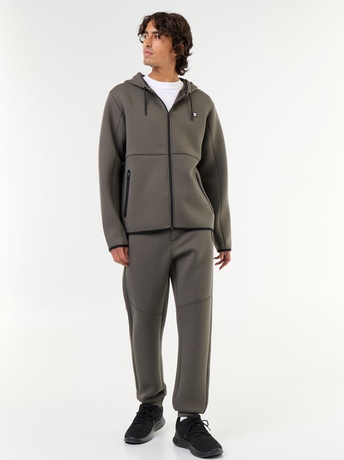Sweat type néoprène à capuche - Kiabi