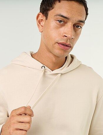 Sweat uni à capuche