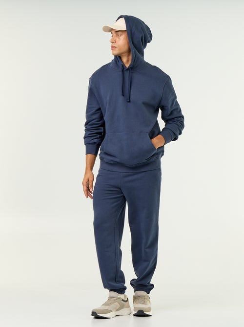 Sweat uni à capuche - Kiabi