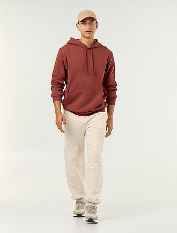 Sweat uni à capuche