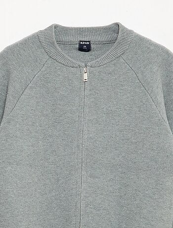 Sweat uni avec col zippée