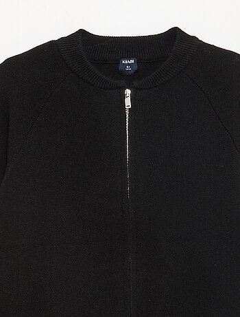 Sweat uni avec col zippée