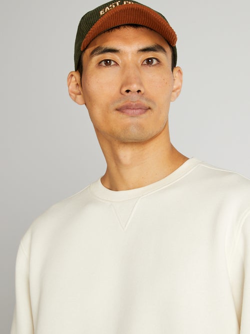 Sweat uni col rond - Kiabi