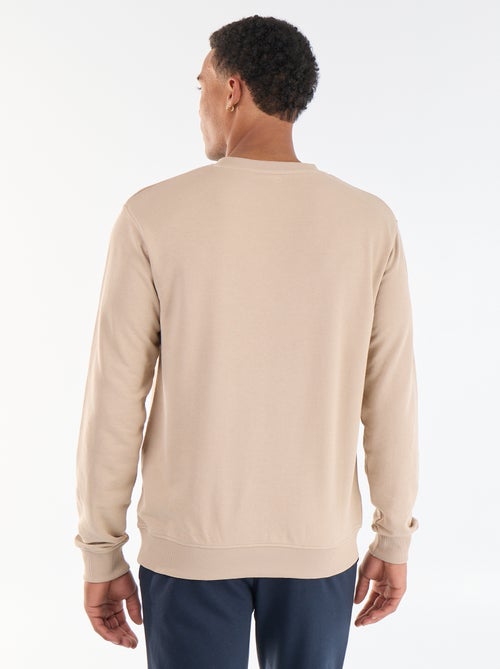 Sweat uni en French Terry - Kiabi Sweat uni en French Terry - Kiabi