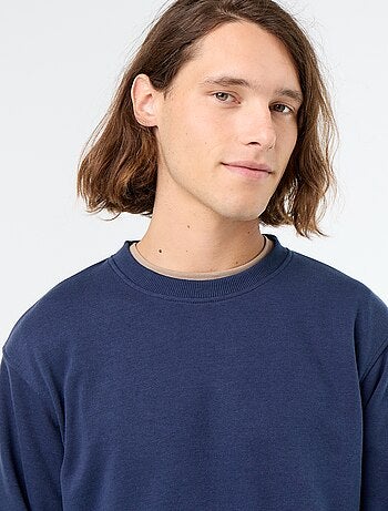 Sweat uni en French Terry