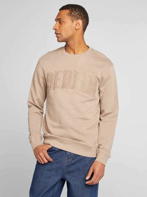 Sweat uni en molleton 'Berlin' - Kiabi