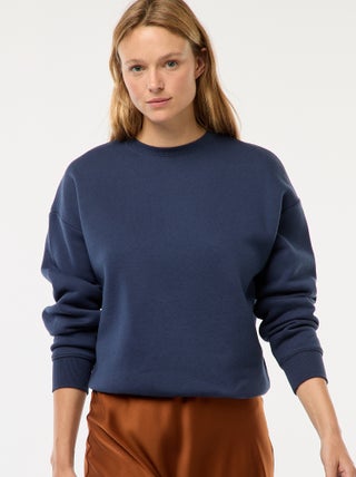 Sweat uni en molleton chaud