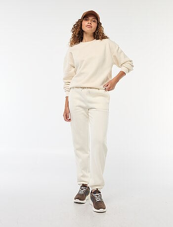 Sweat uni en molleton chaud