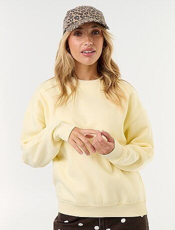 Sweat uni en molleton chaud
