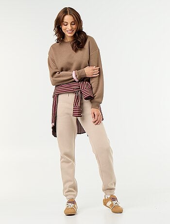 Sweat uni en molleton chaud