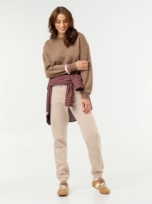 Sweat uni en molleton chaud - Kiabi Sweat uni en molleton chaud - Kiabi