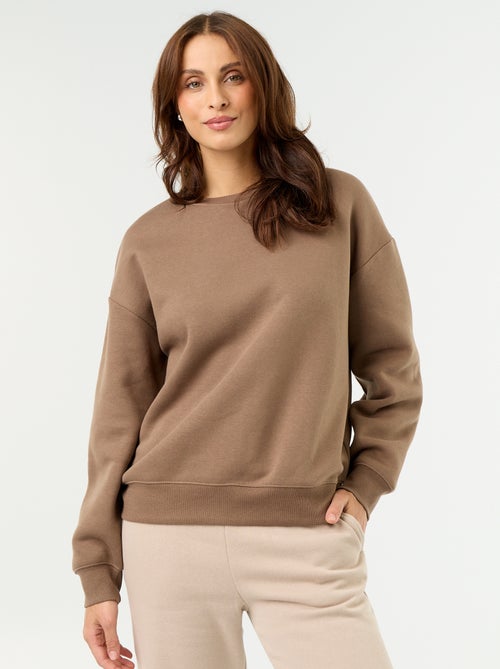 Sweat uni en molleton chaud - Kiabi Sweat uni en molleton chaud - Kiabi