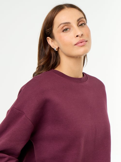 Sweat uni en molleton chaud - Kiabi Sweat uni en molleton chaud - Kiabi
