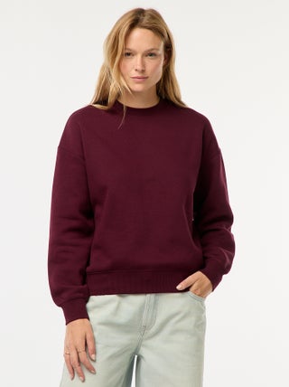 Sweat uni en molleton chaud