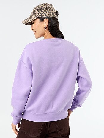 Sweat uni en molleton chaud