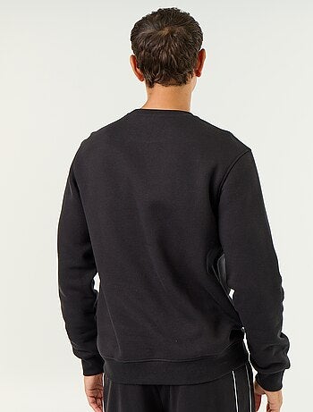 Sweat uni en molleton gratté