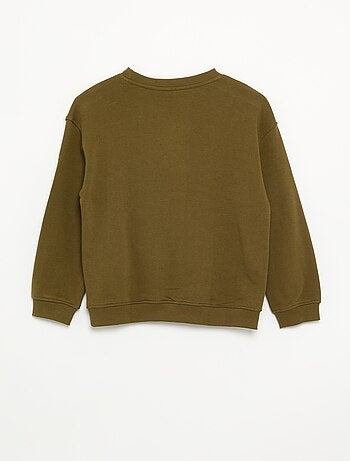 Sweat uni en molleton non gratté enfant - Kiabi