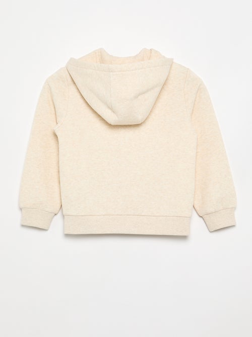Sweat uni zippé à capuche - Kiabi Sweat uni zippé à capuche - Kiabi