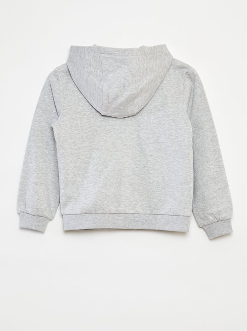 Sweat uni zippé à capuche - Kiabi Sweat uni zippé à capuche - Kiabi