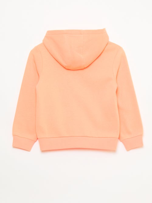 Sweat uni zippé à capuche - Kiabi