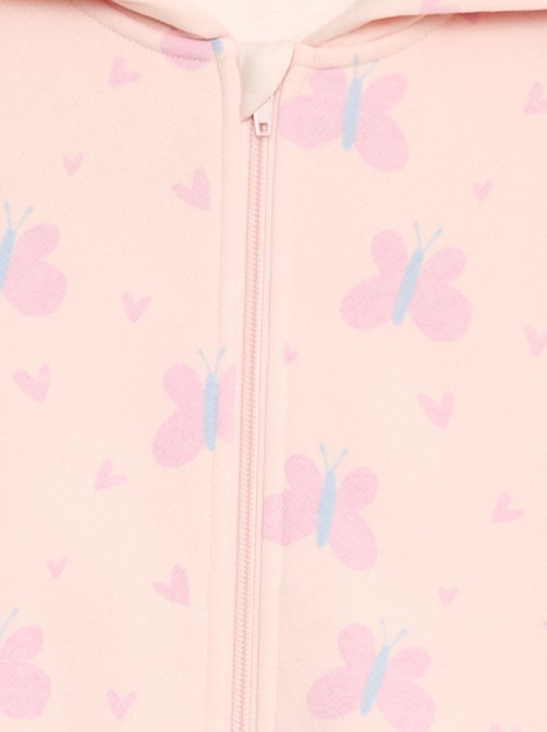 Sweat zippé à capuche avec imprimé - Kiabi