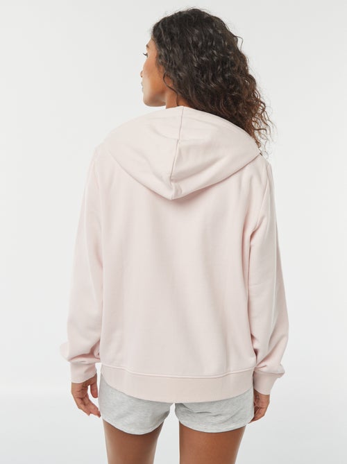 Sweat zippé à capuche basique - Kiabi
