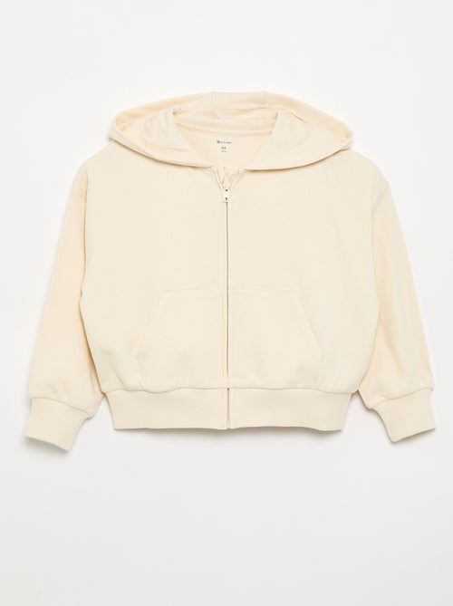 Sweat zippé à capuche - Kiabi