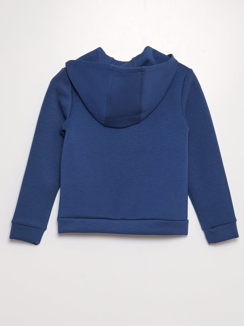 Sweat zippé à capuche Bleu - Kiabi