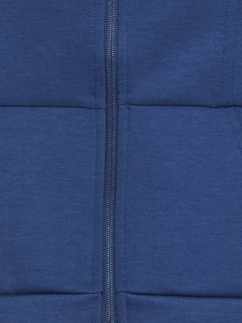 Sweat zippé à capuche Bleu - Kiabi