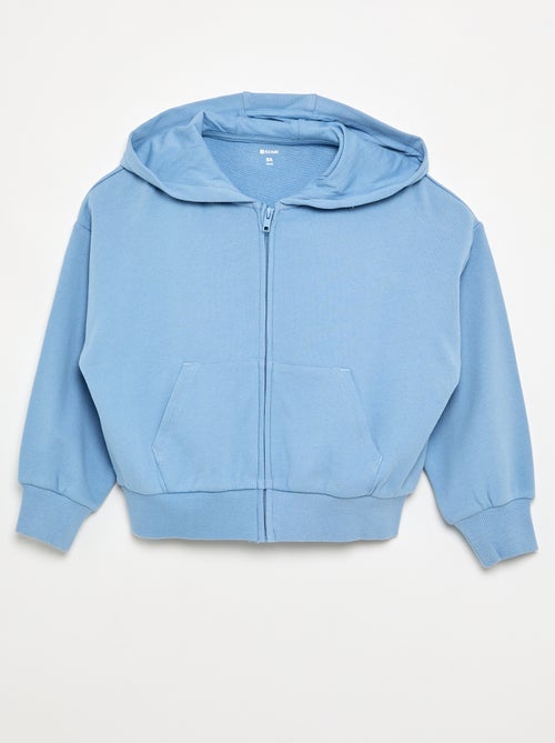 Sweat zippé à capuche - Kiabi