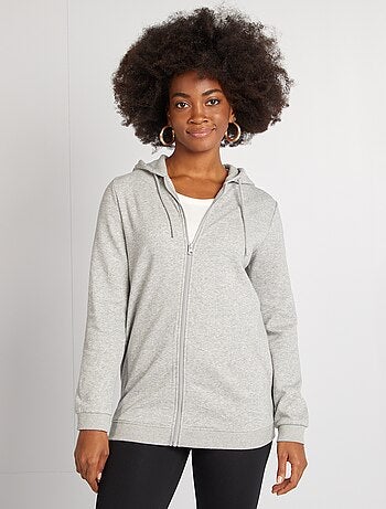 Sweat zippé à capuche d'allaitement