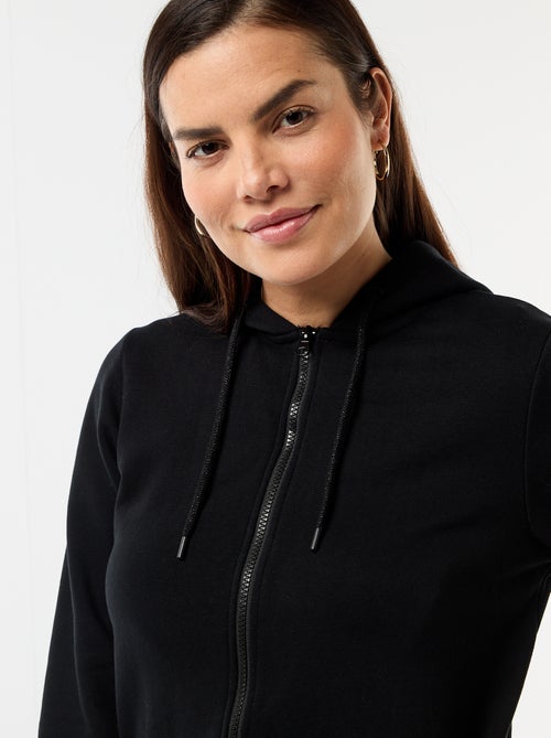 Sweat zippé à capuche d'allaitement - Kiabi