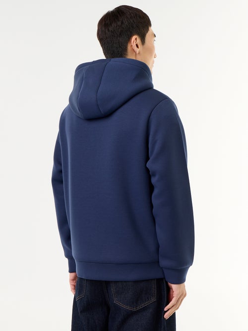 Sweat zippé à capuche en néoprène - Kiabi Sweat zippé à capuche en néoprène - Kiabi