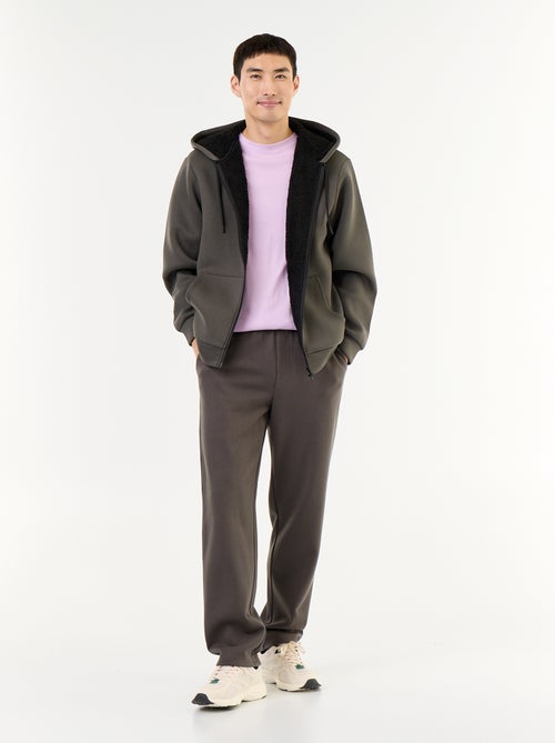 Sweat zippé à capuche en néoprène - Kiabi Sweat zippé à capuche en néoprène - Kiabi